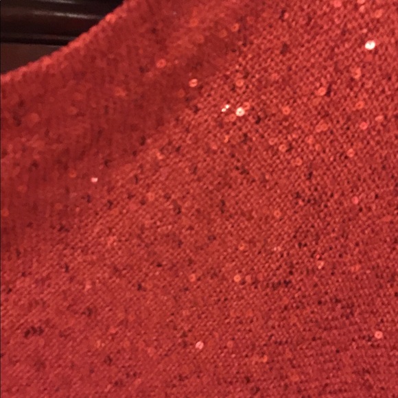 Beautiful BeBe Red Sequin Top - Picture 4 of 4